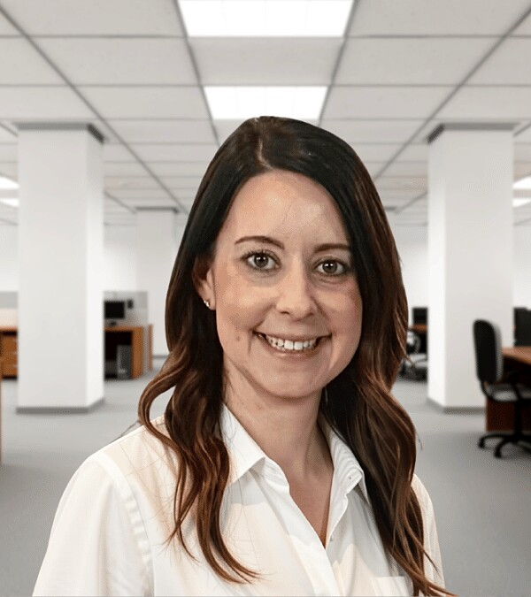 Kallie Lynn Boxell, Dallas-based recruitment director, in the office
