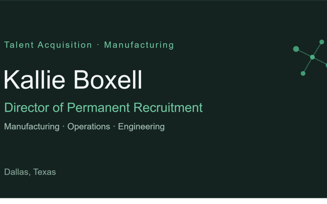 The Manufacturing Talent Shortage